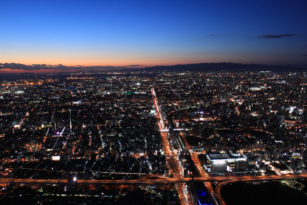 あべのハルカスからの夜景